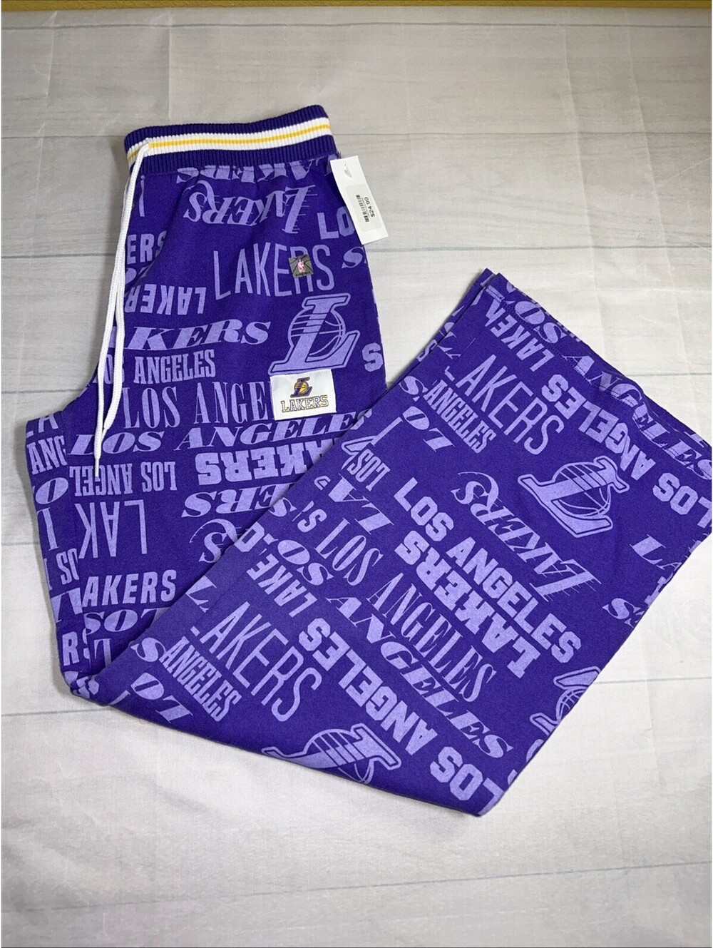 NBA Los Angeles Lakers Logo Lounge Sweatpants Women’s Medium Purple NWT